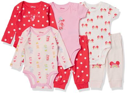 Essentials Disney | Marvel | Star Wars Unisex Baby 6-teiliges Outfit-Set, 6er-Pack