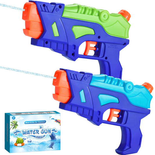 (4-Pack) Wasserpistolen für Kinder, Wasserpistolen Spritzpistolen für Schwimmbad im Freien, Beste Sommer Wasser Kampf Spielzeug Geschenke für Jungen Mädchen, Training Spielzeug für Haustiere