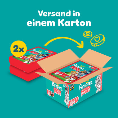 Pampers Baby-Dry Pants Paw Patrol Edition Größe 5, 160 Windeln, 11kg-17kg, 360° Passform hilft, Auslaufen zu verhindern