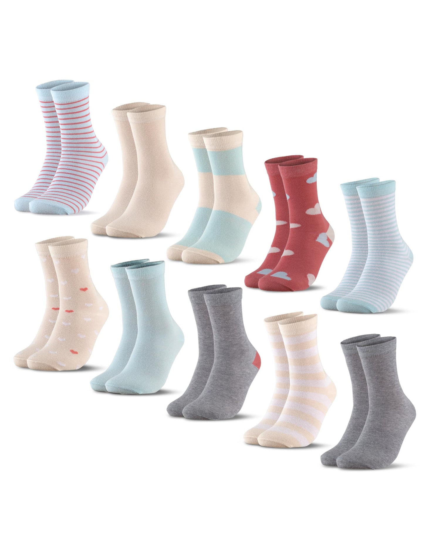Occulto Jungen & Mädchen Bunte Socken 10er Pack (Modell: Estilo)