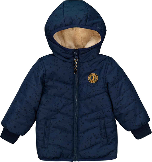 SALT AND PEPPER Baby Boys' Winter Jacket with Stars All-Over Print, True Navy