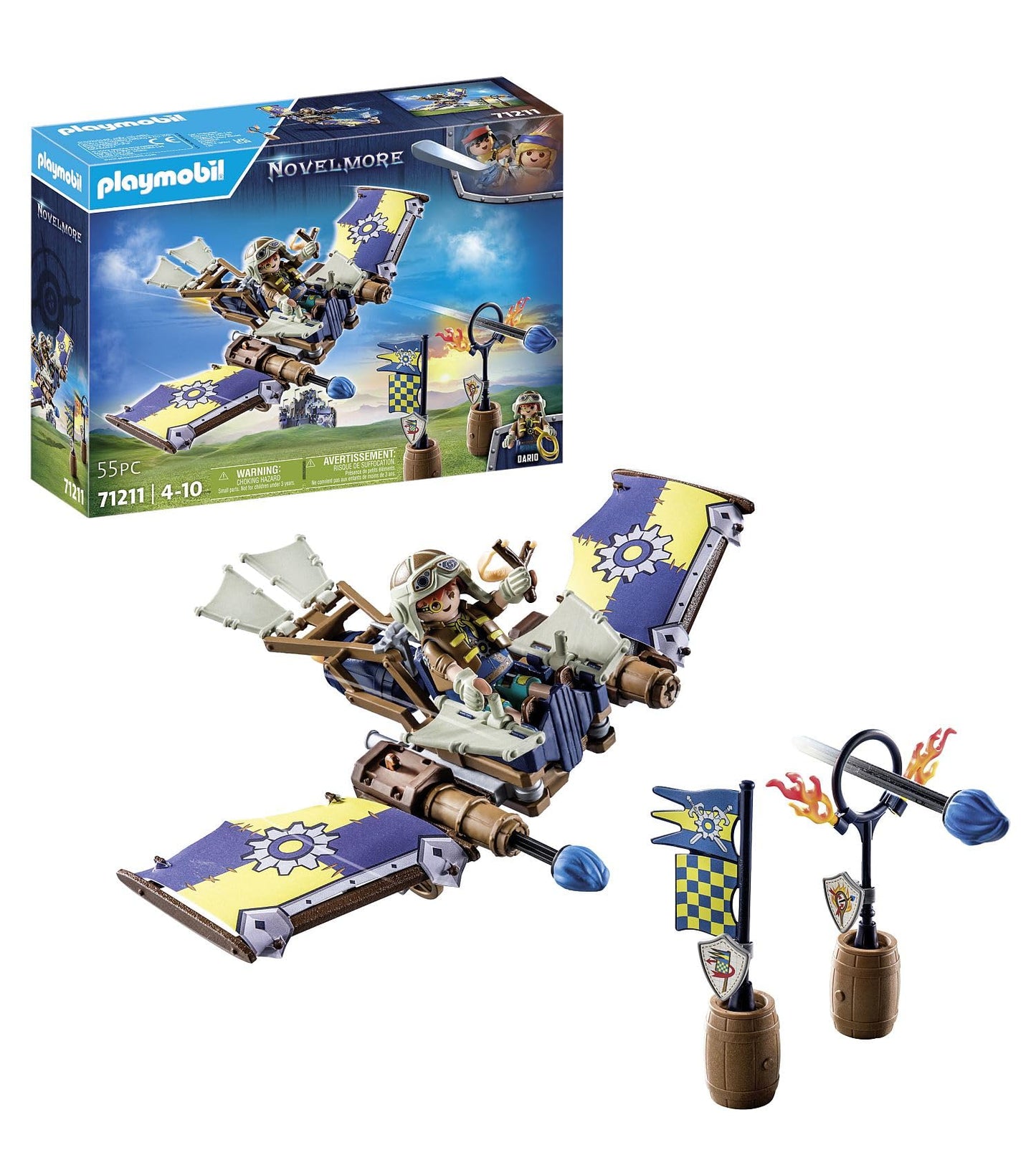 PLAYMOBIL Novelmore 71642 Arwynns Castle, Knight's Castle, Includes Three Knights and Numerous Accessories for Realistic Battles, Action-packed Toy for Children from 4 Years