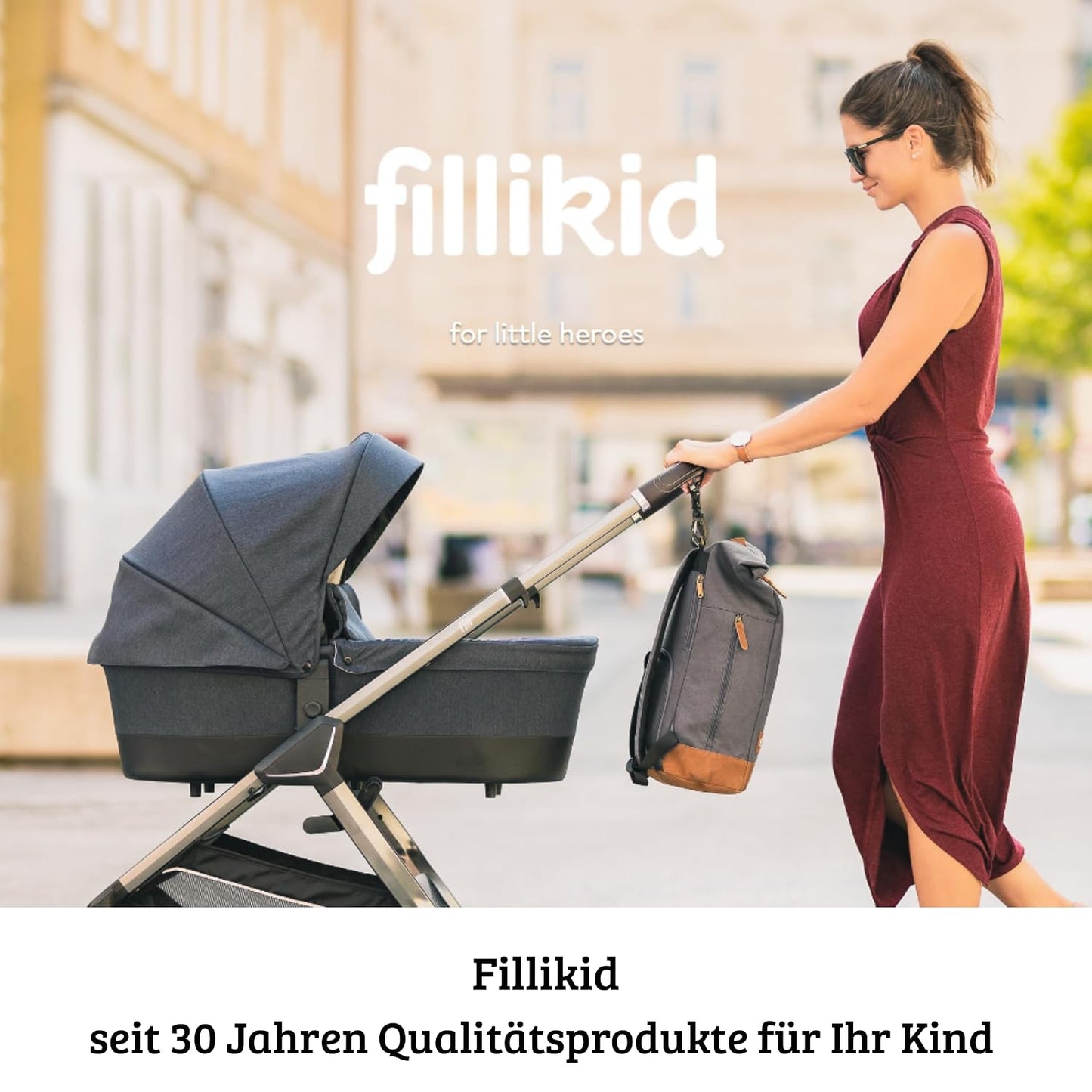 Babyfußsack Light Trend Exklusiv, 95x48cm | Leichter Sommer-Fußsack für Kinderwagen, Buggy & Sportwagen, Vorderteil abnehmbar, pflegeleicht
