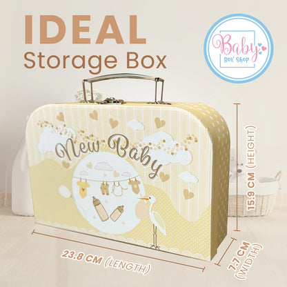 Box Shop Babyparty Mädchen Geschenk - 7 Baby Geschenkset, Für Neugeborenes, Zur Geburt - Rosa