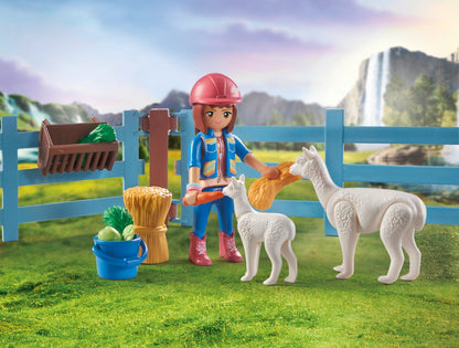 PLAYMOBIL Horses of Waterfall 71351 Waterfall Ranch, magisches Wasserfall-Paradies für Pferdefreunde, nachhaltiges Spielzeug für Kinder ab 5 Jahren
