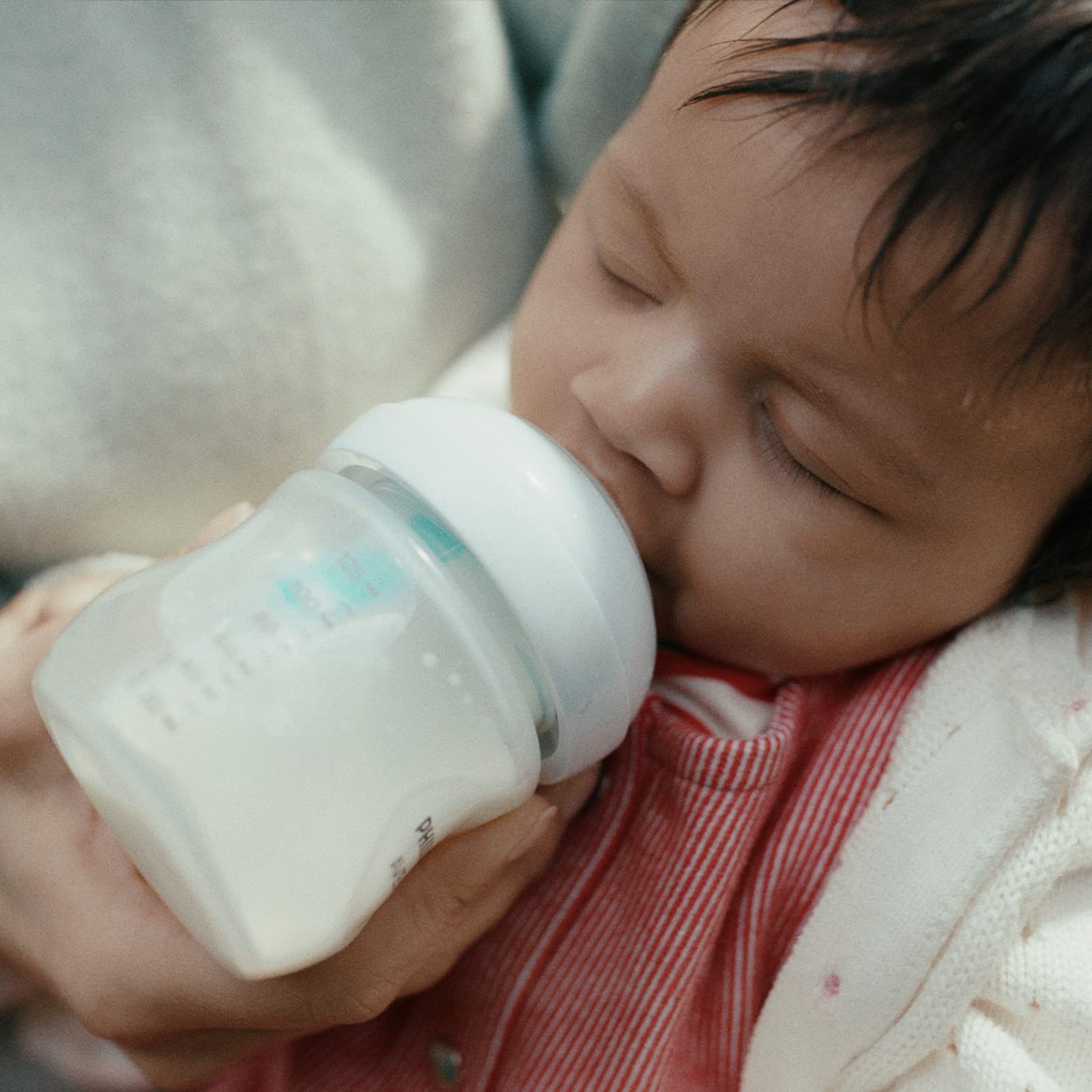 Philips Avent Babyflaschen Natural Response – 2x Babyflaschen mit AirFree Ventil, 125 ml, BPA-frei, für Neugeborene ab 0 Monaten (Modell SCY670/02) - Meloni2