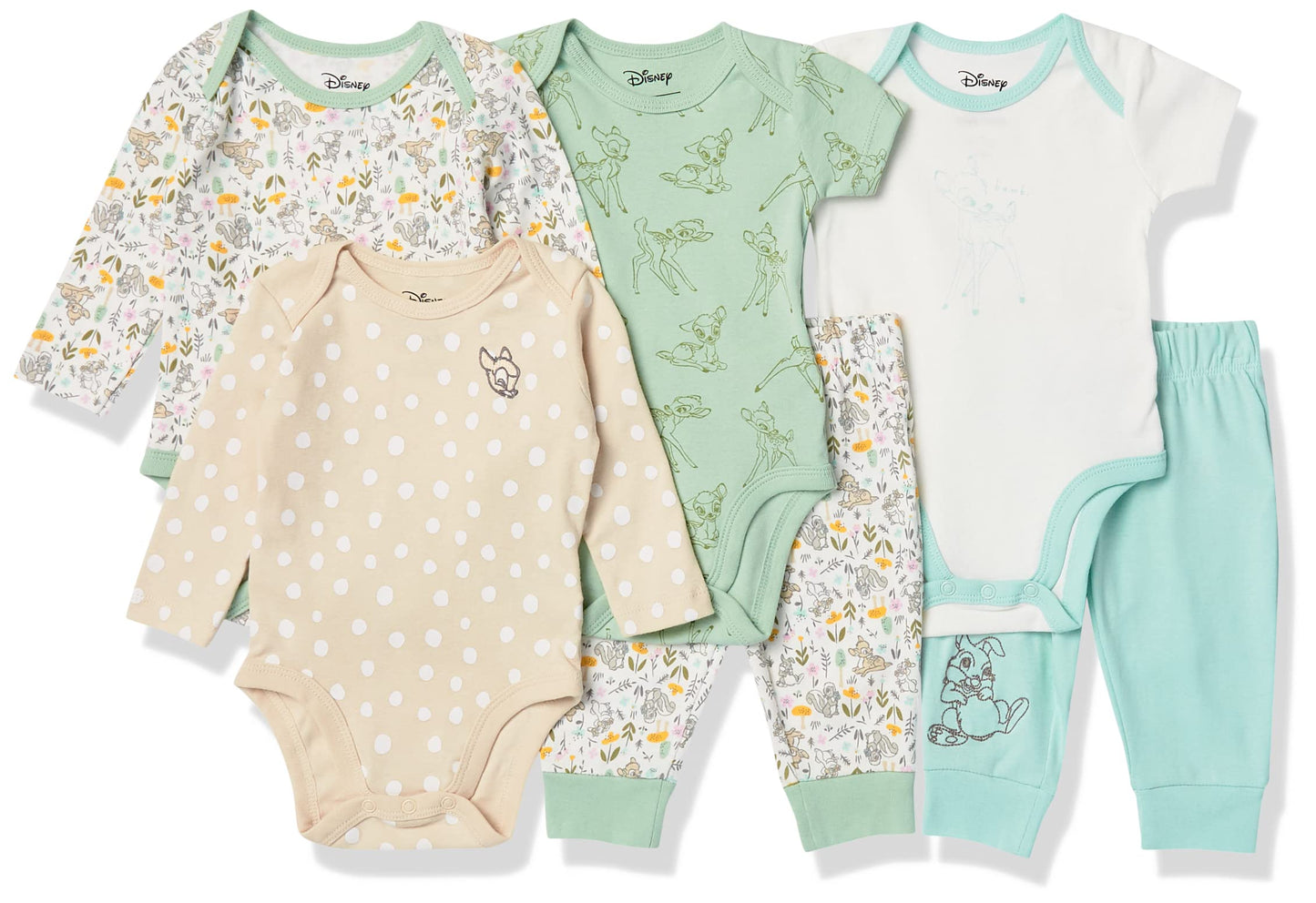 Essentials Disney | Marvel | Star Wars Unisex Baby 6-teiliges Outfit-Set, 6er-Pack