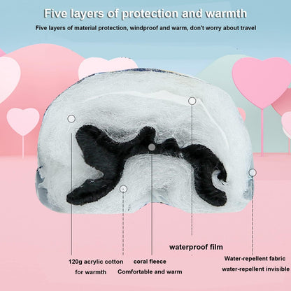 HNGEMSY Children's Winter Snow Gloves Ski Gloves for 2-13 Years Girls Boys PU Palm Waterproof Windproof Warm Fleece Winter Gloves