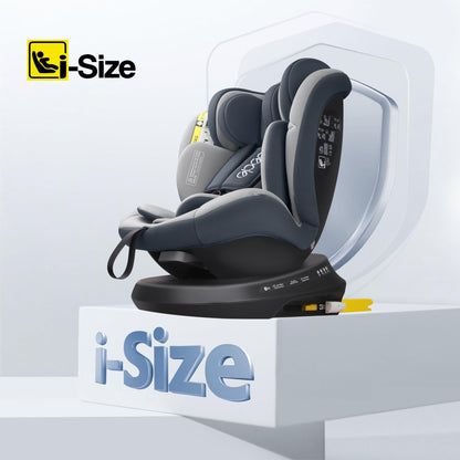 Reecle 360 Drehbar i-Size Kindersitz mit ISOFIX 40-150 cm (0-36 kg) Reboarder, ab Geburt -12 Jahre, ECE R129 - Meloni2