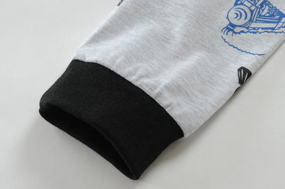 Kinder Jungen Pyjamas Langarm Baumwolle Winter Pyjama Set Feuerwehrauto Dinosaurier Bagger Traktor Zug Zweiteilige Nachtwäsche 1-7 Jahre 92 98 104 110 116 122