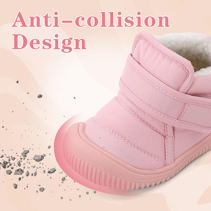 1-5 Years Baby Boys Girls Boots First Walking Shoes Toddler Winter Boots Warne Fur Lined Winter Shoes