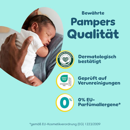 Pampers Premium Protection Größe 6, 144 Windeln, 13kg-18kg, Doppelter Schutz für die Haut und vor Auslaufen