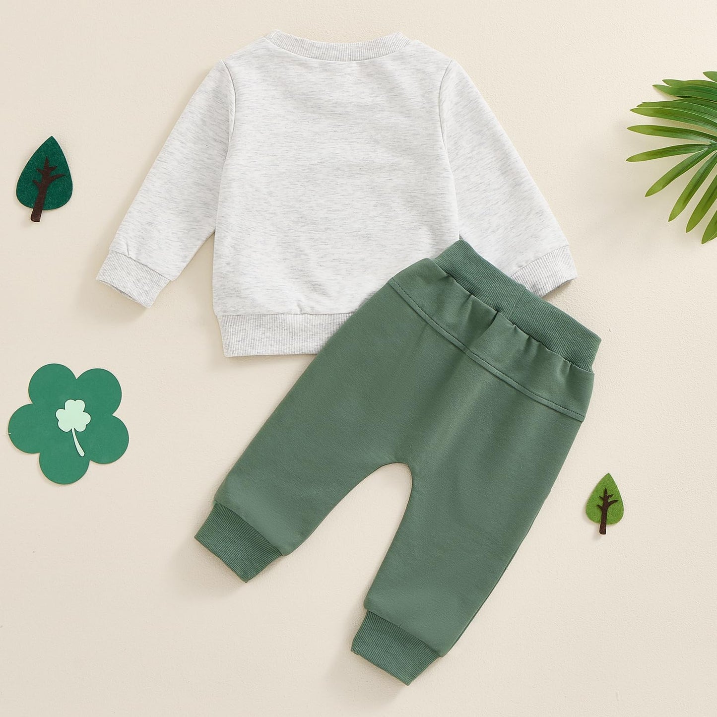 Baby-Frühlings-Outfit für Jungen, Trainingsanzüge mit Traktor-/Auto-Print, Sweatshirts mit langen Ärmeln mit Autodruck + elastische Kordelzughose, 2-teiliges Sportbekleidungsset, weiche Traktor-Outfits