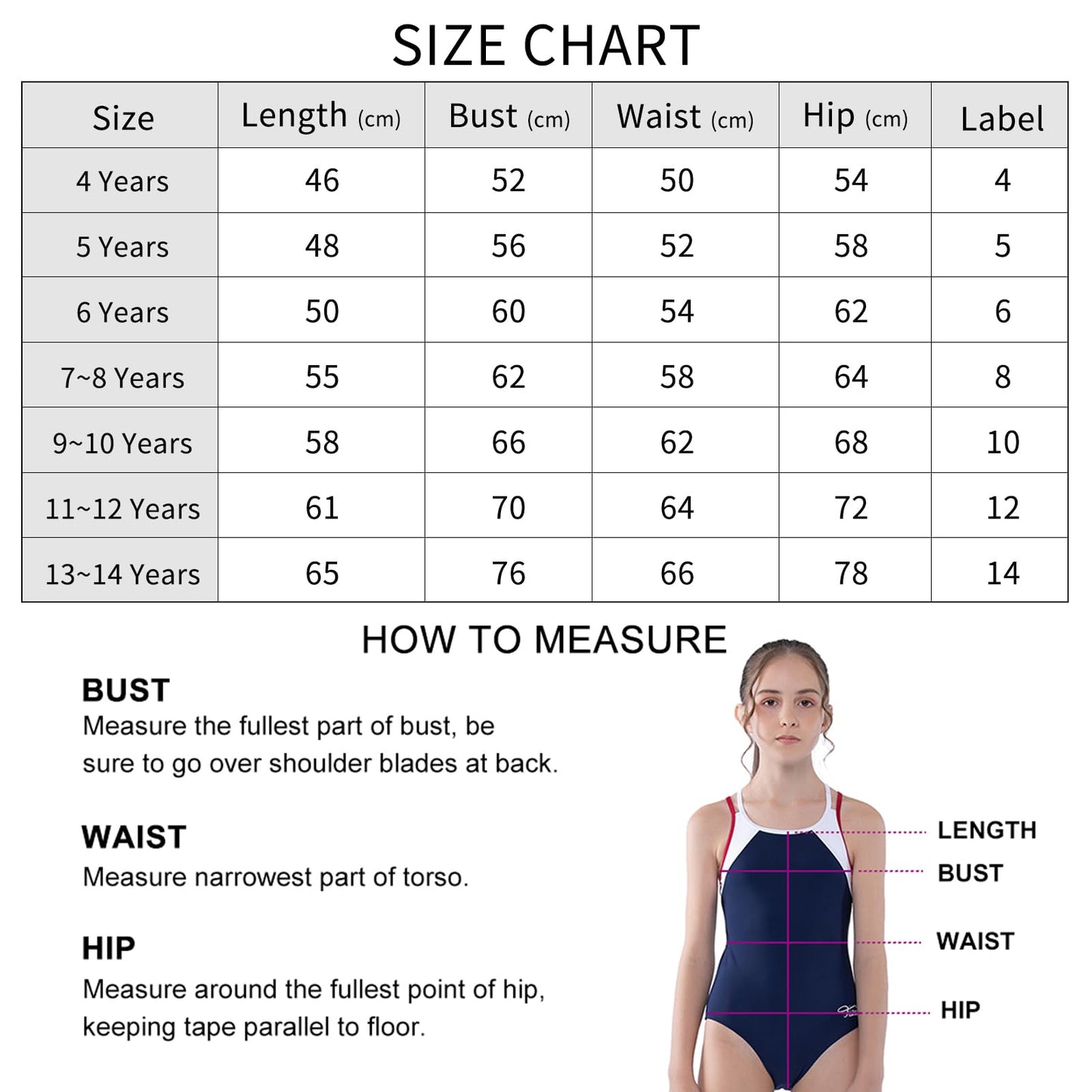 TIZAX Girls' One Piece Swimsuit Back Cross Multi Straps Kids Swimwear UPF 50+ Quick Drying Beach Bikini Swimwear