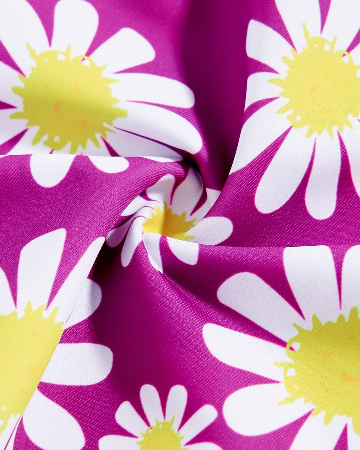 JiAmy Einteiliger Mädchen Badeanzug Blumenmuster Rüschen Elastischen Trägern Ärmellos Kleinkinder Schwimmkleidung für 2–7 Jahre/92-122