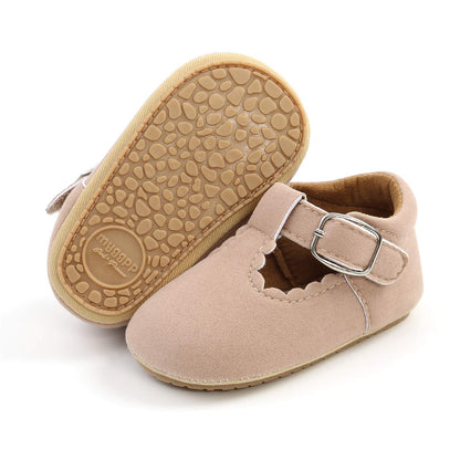 RVROVIC Baby Mädchen Mokassins Prinzessin Mary Jane Flache Kleider Schuhe Premium Leichte Weiche Sohle Krippe Schuhe Kleinkind Schuhe