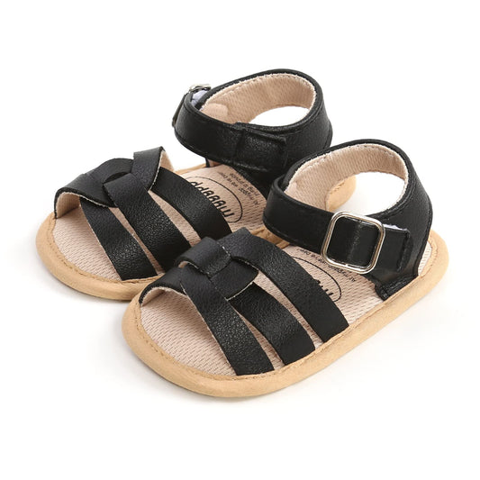 Babyschuhe RVROVIC Sandalen für Jungen und Mädchen mit weichem Sohlen, leichten Sommer-Schuhen und Schleifen-Knoten für Kleinkinder, ideal für den Outdoor-Gang.