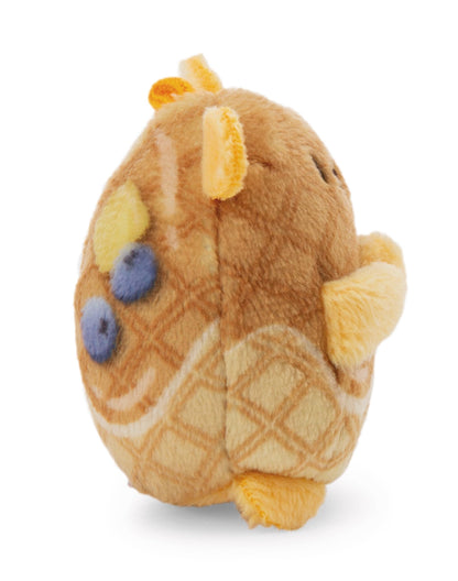 NICI My Mochi Cuddly Toy Ladybird Dozz Hamburger 5 cm Beige - Soft Plush Toy - Cute Plush Toy for Cuddling and Playing, for Children and Adults, Great Gift Idea