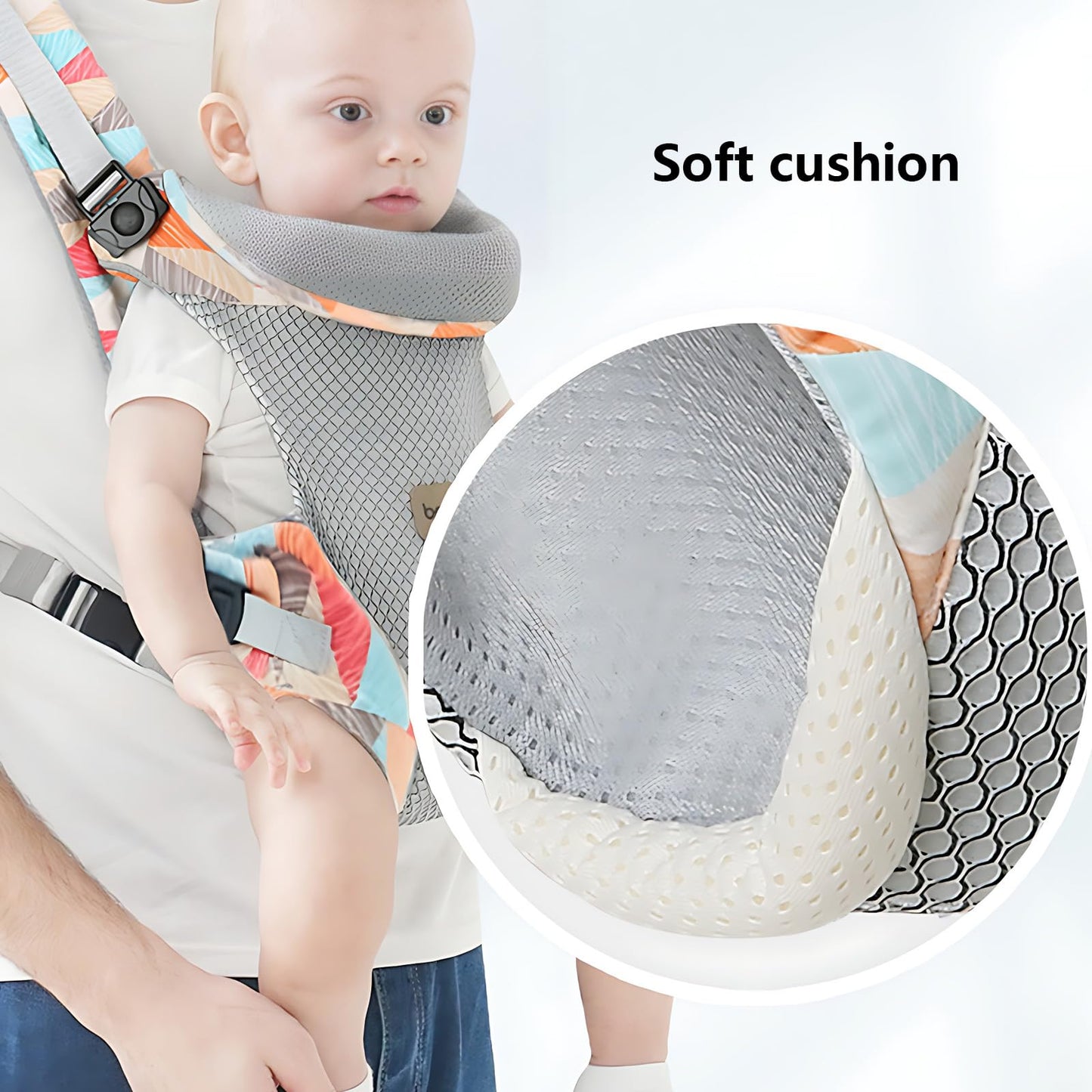 Baby Tragetuch, Multifunktional Baby Carrier, Ergonomische Verstellbar Atmungsaktiv Rückentrage, 4-in-1 Baby Bauchtrage Für Babys Von 0-36 Monaten, A