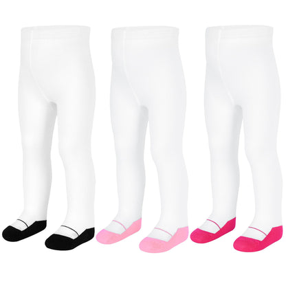 Baby Tights Children's Tights for Girls Boys Cotton Children's Tights 3 Pairs Crawling Tights Stockings Leggings 0-24 Months