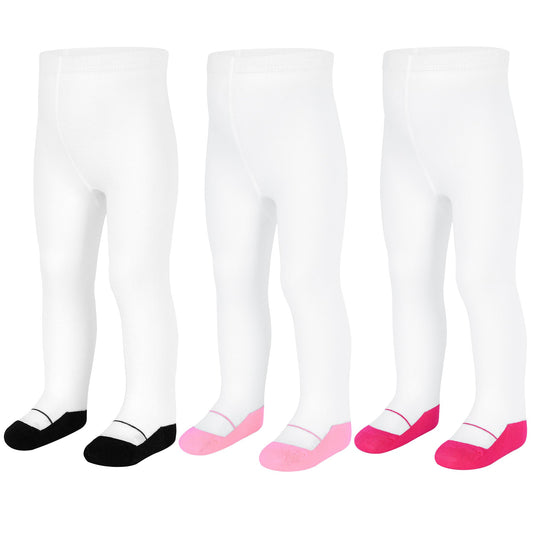 Baby Tights Children's Tights for Girls Boys Cotton Children's Tights 3 Pairs Crawling Tights Stockings Leggings 0-24 Months