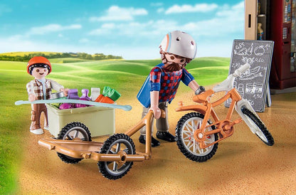 PLAYMOBIL Country 71441 Gemütliches Bauwagencafé, spielerisches Lernen mit liebevoll gestaltetem Bauwagen, detailreicher Austattung und einem Gänseteich, nachhaltiges Spielzeug für Kinder ab 4 Jahren
