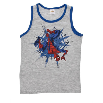 2er Spiderman Unterhemd für Jungen - Kinder Tank Top Hemdchen Unterwäsche Sommer Kinder Geschenk