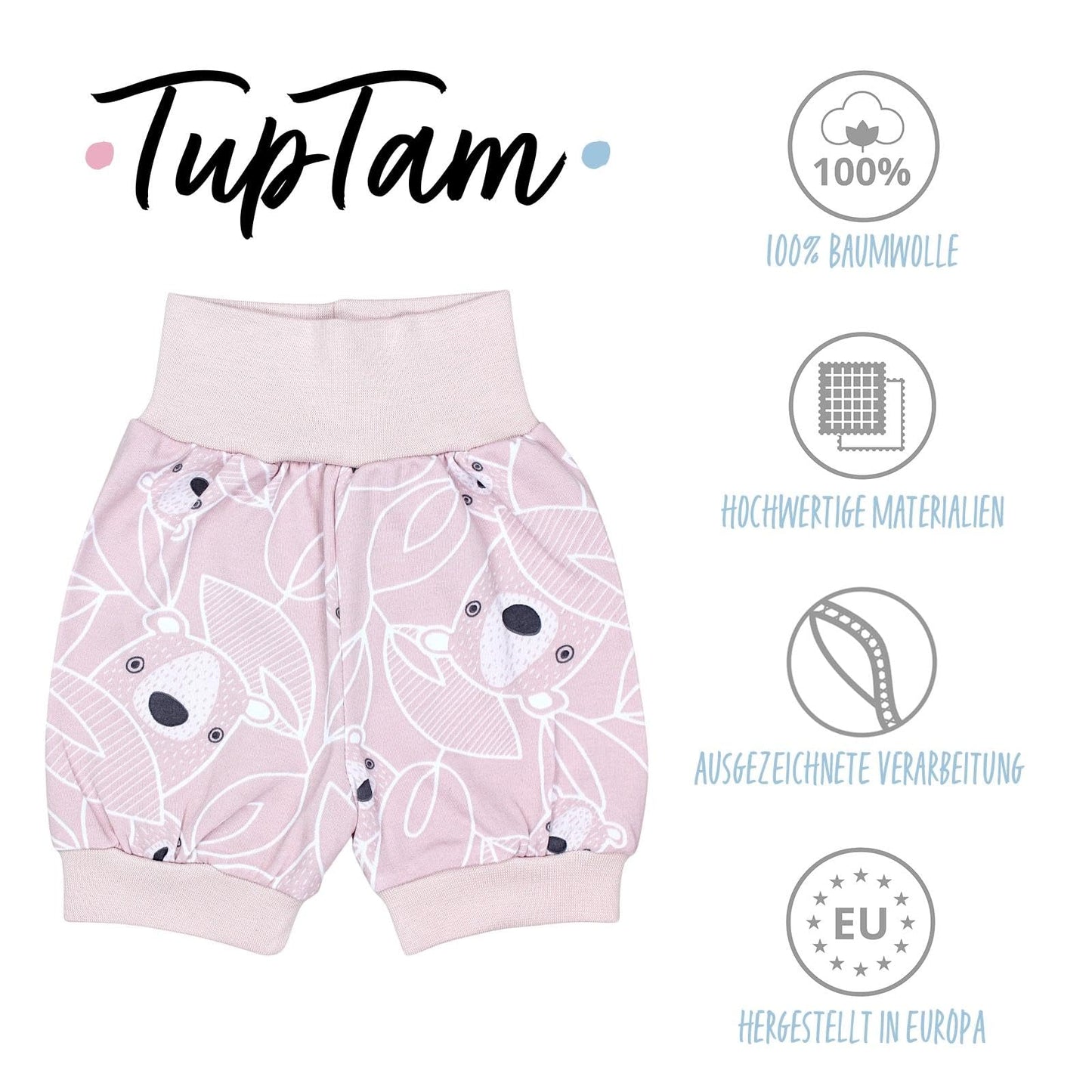 TupTam Baby Mädchen Pumphose Sommershorts 5er Set