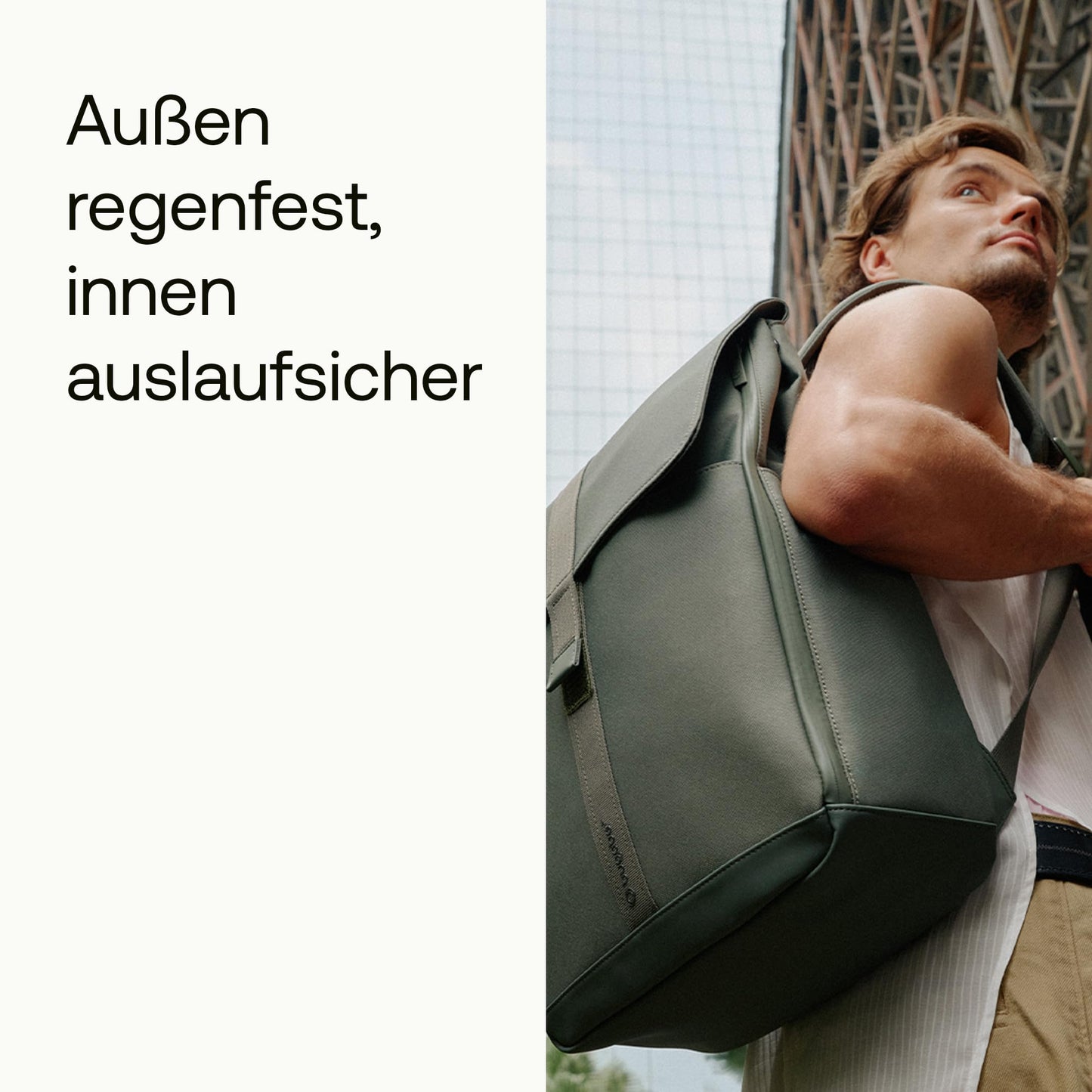 Bugaboo Wickelrucksack, Wasserabweisende Tasche aus nachhaltigem Material, Einfach zu reinigen, mit Wickelunterlage und isolierter Halterung für Flaschen, Midnight Black