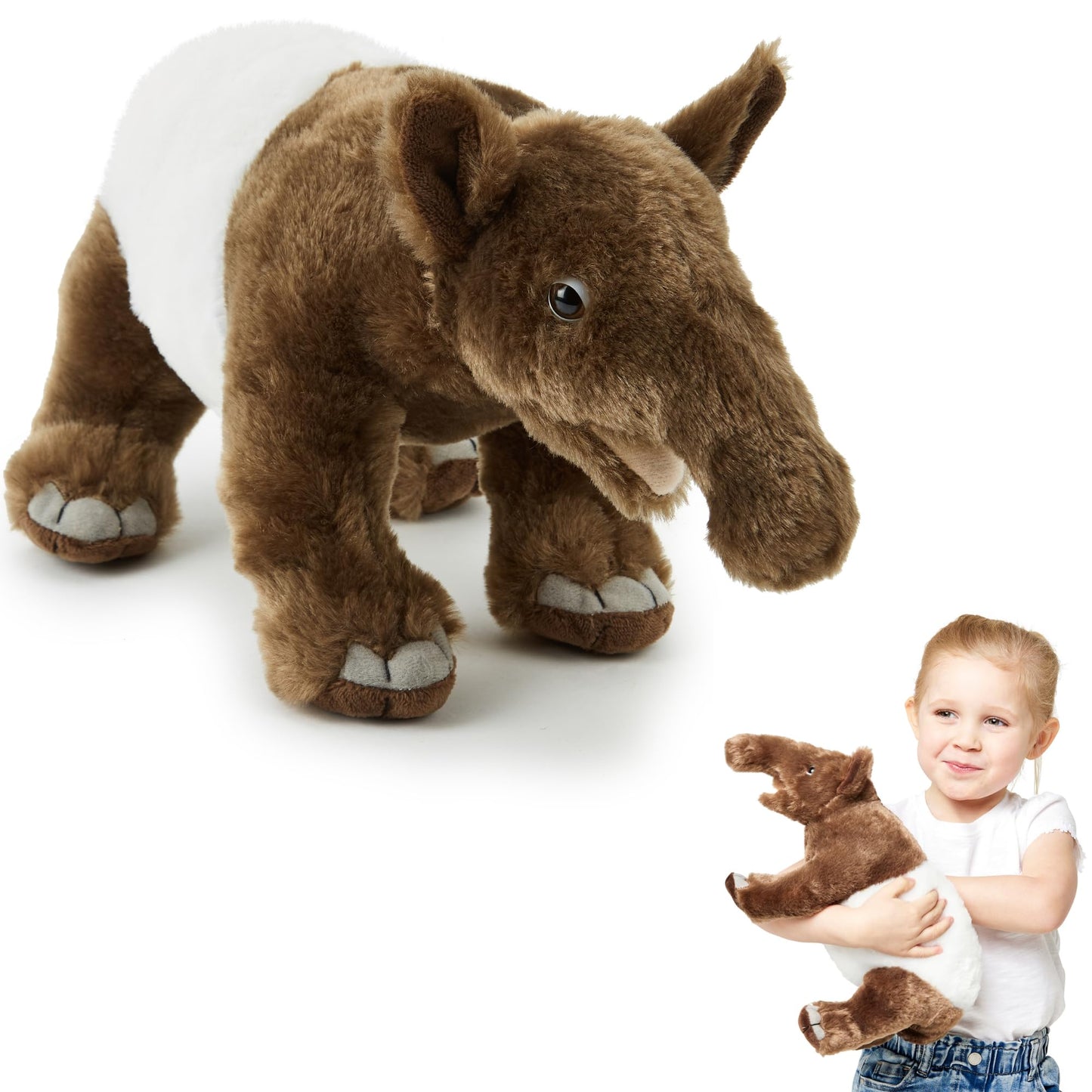 Zappi Co Rhinoceros Rhinoceros Plush Toy (22 cm) Horned Miracle - Soft, Cuddly, 100% Recycled - Mighty African Friend