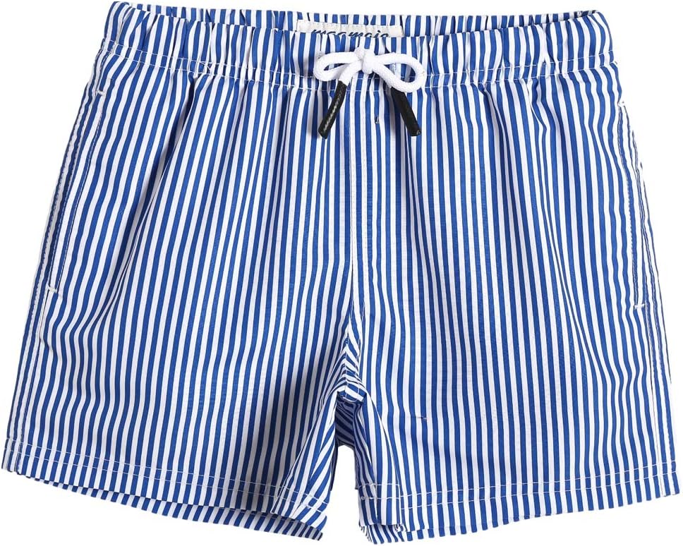 MaaMgic Boys’ Small Swimming Shorts, Quick-Drying Board Shorts with Mesh Lining, Pockets and Adjustable Drawstring