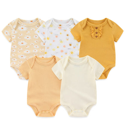 TONE Bodys Kurzarm für Neugeborene Baby Jungen und Mädchen 0-3m/3-6m/6-9m/9-12m Baumwolle