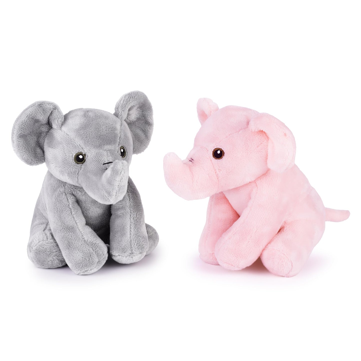Zappi Co 100% recycelte Plüsch-Plüschtiere - Weiche und kuschelige Stofftiere, perfekte Begleiter für Kinder und Neugeborene (13-15cm) (Elefant)