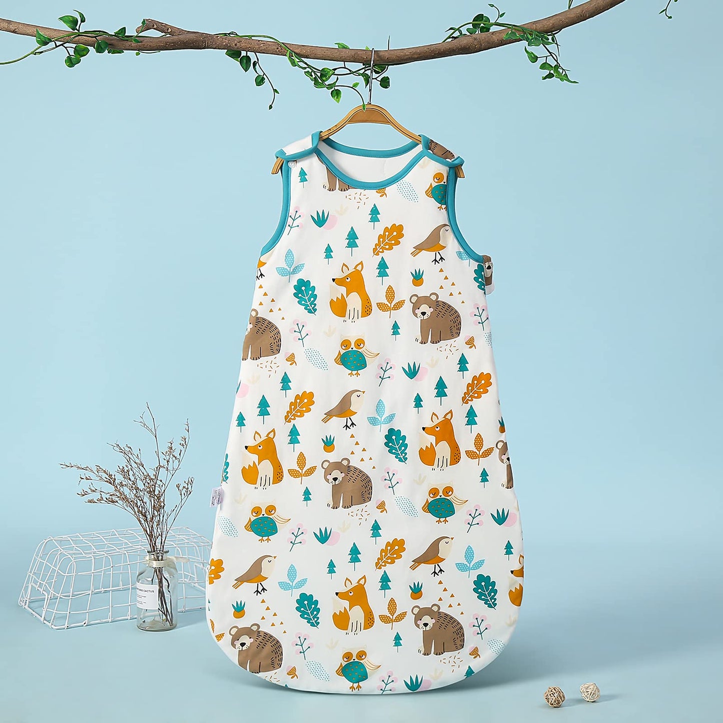 Baby Winter Sleeping Bag, Toddler Sleeping Bag, 2.5 Tog Sleeping Bag, 100% Cotton, Various Sizes from Newborn to 18 Months, All-Year-Round Sleeping Bag