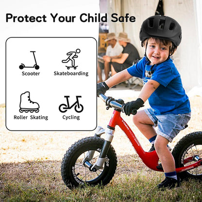 FAYDUDU Toddler Helmet Children's Bicycle Helmet Baby Multi-Sport Adjustable Helmet Sports Helmet Cycling Bicycle Scooter Skateboard Helmet Lightweight for Children Boys Girls from 2-8 Years Old