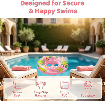 Baby Schwimmring, Baby Schwimmen Ring, Schwimmhilfe mit Schwimmsitz, Schwimmreifen für Kleinkind von 6 Monate bis 48 Monate, Schwimmlernhilfe für Mädchen und Jungs