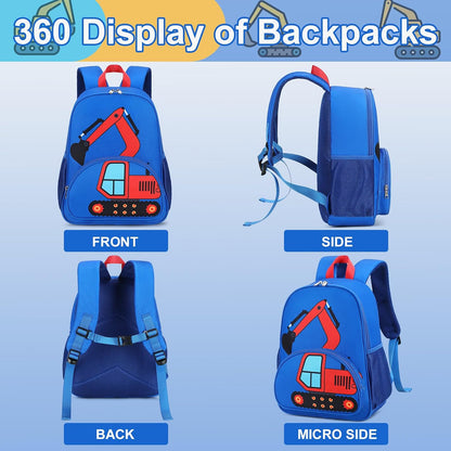Kinderrucksack Jungen Kinder Rucksack Tagesrucksack Vorschulrucksack Kindergartentasche Schulrucksack für Schule Kita 38cm 3-8Y