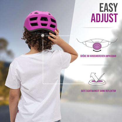 Apollo Kinder Fahrradhelm, Helm für Kinder & Jugendliche, Multisport Helm, Fahrradhelm Mädchen, Fahrradhelm Jungen, Kinderhelm ab 3 Jahre, Verstellbarer Kinder-Helm, ab Größe 48, für Fahrrad & Roller