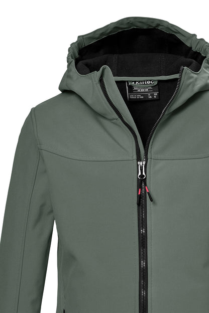 Killtec Mädchen Kos 145 Grls Sftshll Jckt Softshelljacke/Outdoorjacke mit Kapuze