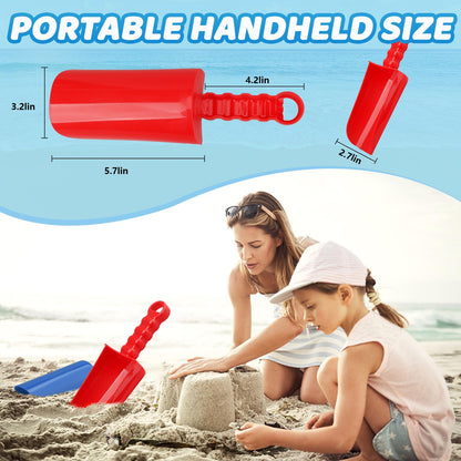 22 cm Thick Beach Sand Toy Shovel, Scoping Toy Kit, Beach Swimming Pool Garden Digging Bath ABS Durable Plastic Tool, Complete Gift Set Bundle for Children, Adults, Girls
