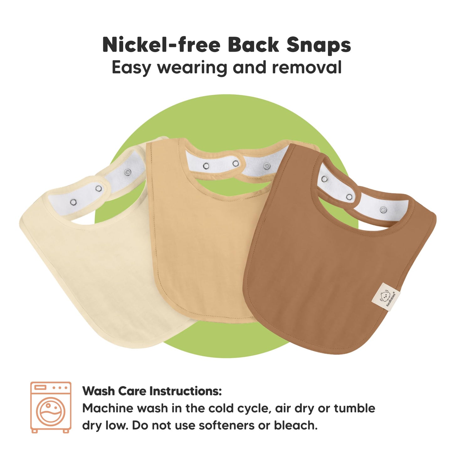 Baby Bibs for Boys &amp; Girls - 8-Pack Organic Cotton Teething Bibs - Baby Bibs for Girls &amp; Boys - Large Bibs for Infants, Toddlers (Wilderness) 