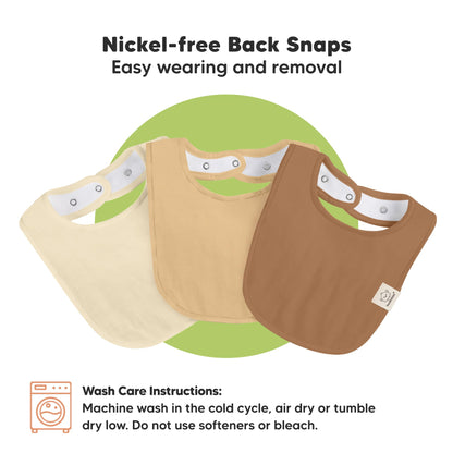 Baby Bibs for Boys &amp; Girls - 8-Pack Organic Cotton Teething Bibs - Baby Bibs for Girls &amp; Boys - Large Bibs for Infants, Toddlers (Wilderness) 