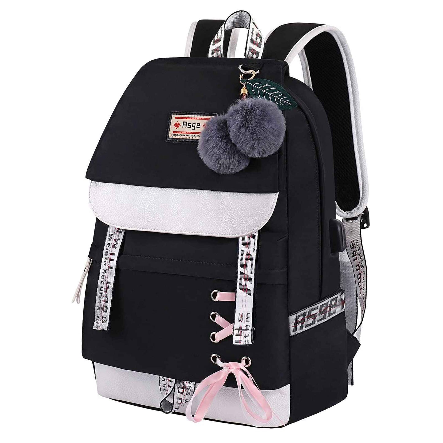 Schulrucksack Mädchen Schulranzen mit Ergonomischem Design Schultasche Campus Backpack Nylon Wasserdicht Daypacks Damen Freizeitrucksack Teenager Rucksäcke Modisch Schule Bag