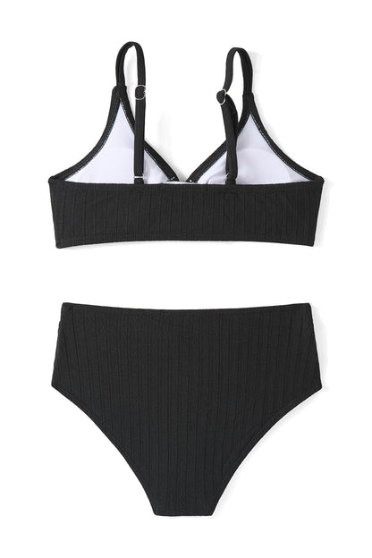 Arshiner Mädchen Bikini-Set Sommer Kinder Badeanzuge Zweiteiliger Mode Tankini Hautfreundlich Atmungsaktiv Bikinis für Mädchen 5-14 Jahre