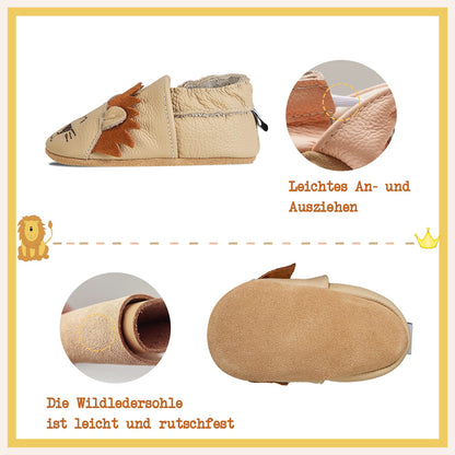 Babyschuhe IceUnicorn Krabbelschuhe für Babys, weiche Leder-Laufschuhe für Jungen und Mädchen, Lederschuhe für Kleinkinder, Baby Hausschuhe