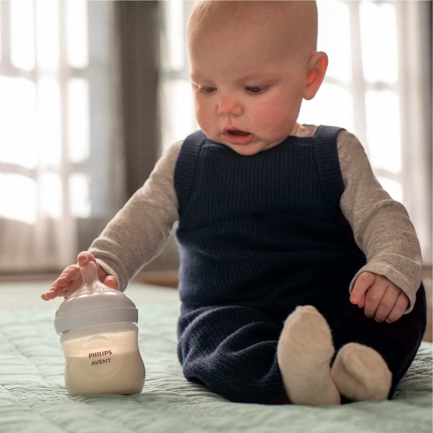 Philips Avent Babyflaschen Natural Response – 3x Babyflaschen, 260 ml, für Neugeborene ab 1 Monat, BPA-frei (Modell SCY903/03) - Meloni2
