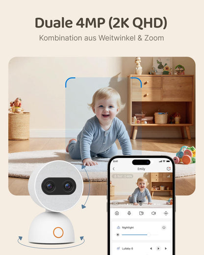 Babyphone mit Kamera und 7 Zoll HD Display – Zuverlässige Überwachung für Ihr Baby