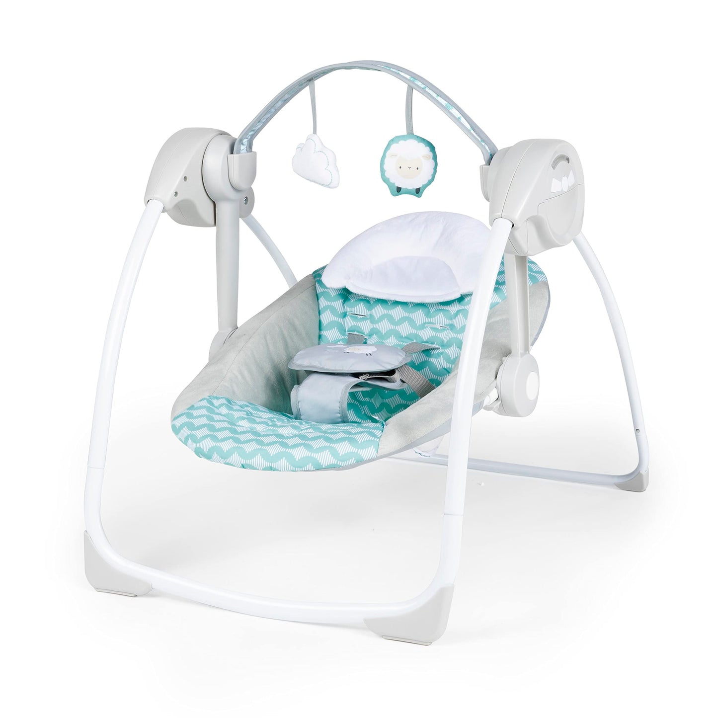 Ingenuity, tragbare Babyschaukel, Cuddle lamp - mit Melodien, Zeit- und Schaukeleinstellung
