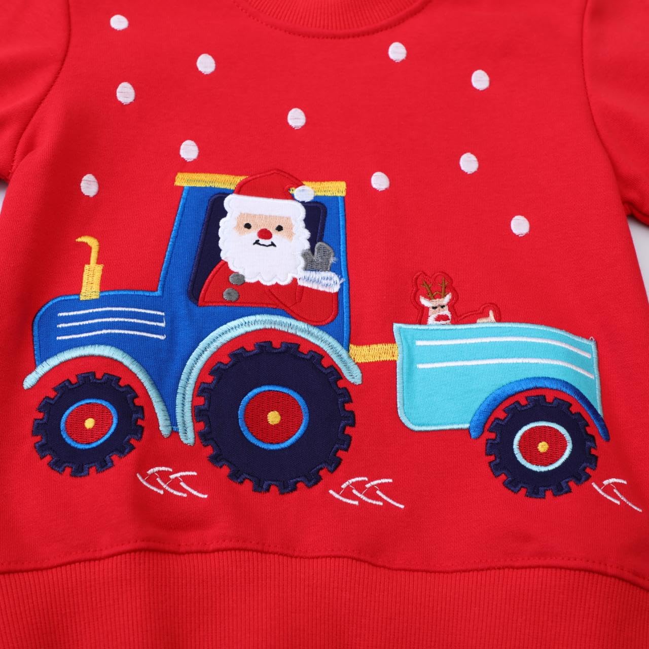 Boys' Sweatshirts Christmas Boy Christmas Long Sleeve Jumper Children's Christmas Clothing Christmas Long Shirt Dinosaur Santa 1-7 Years Size 92-122