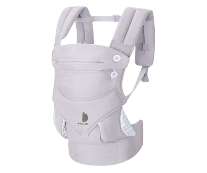 Babytrage Ergonomische Babytrage Neugeborene ab Geburt Neugeborenen-Trage 4 Positionen abnehmbarer/verstellbarer Kapuze trägt babys Beutel 100% Baumwolle
